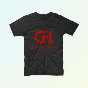 G-1-Giovanni-Eenig-logo-rood-T-shirt-zwart