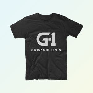 G-1-Giovanni-Eenig-logo-wit-T-shirt-zwart